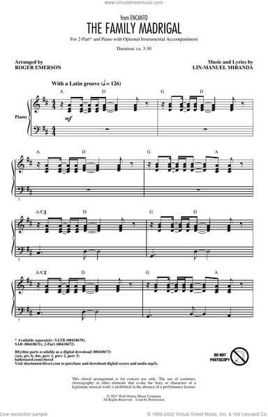 The Family Madrigal (from Encanto) (arr. Roger Emerson)