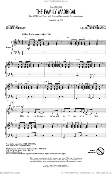 The Family Madrigal (from Encanto) (arr. Roger Emerson)