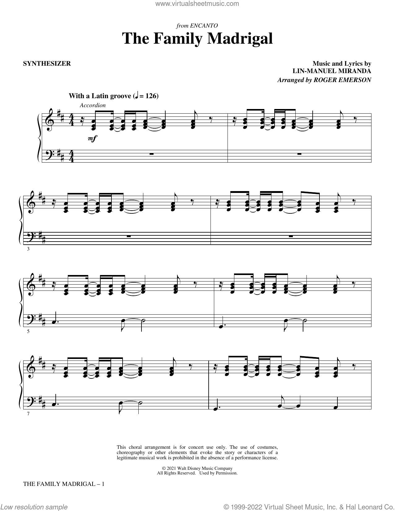The Family Madrigal (from Encanto) (arr. Roger Emerson)