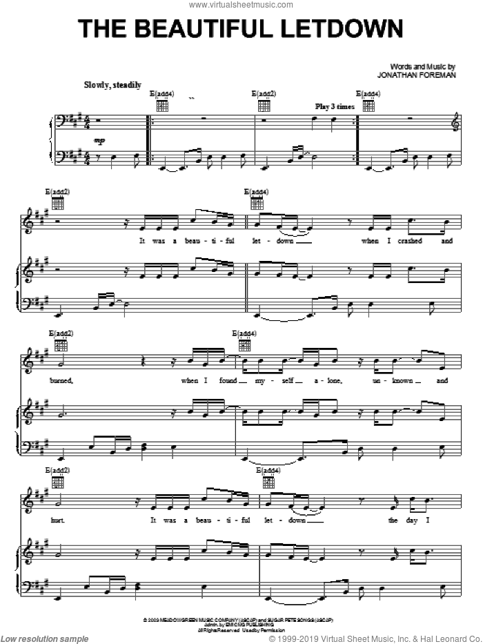 The Beautiful Letdown
