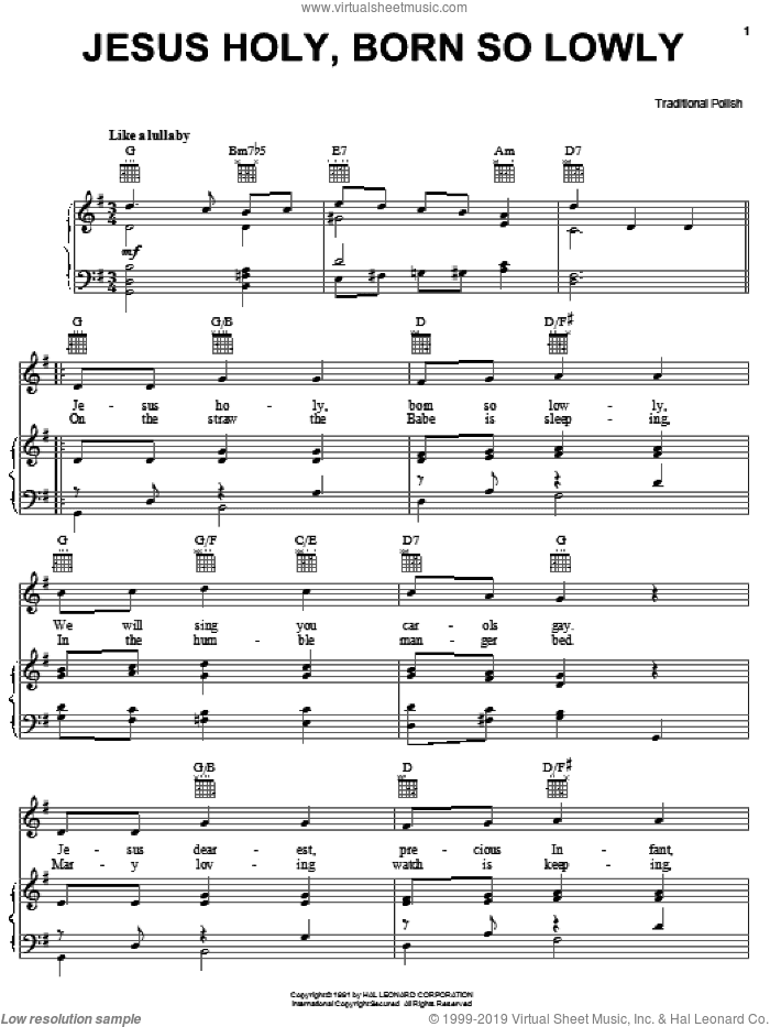 Jesus Holy, Born So Lowly