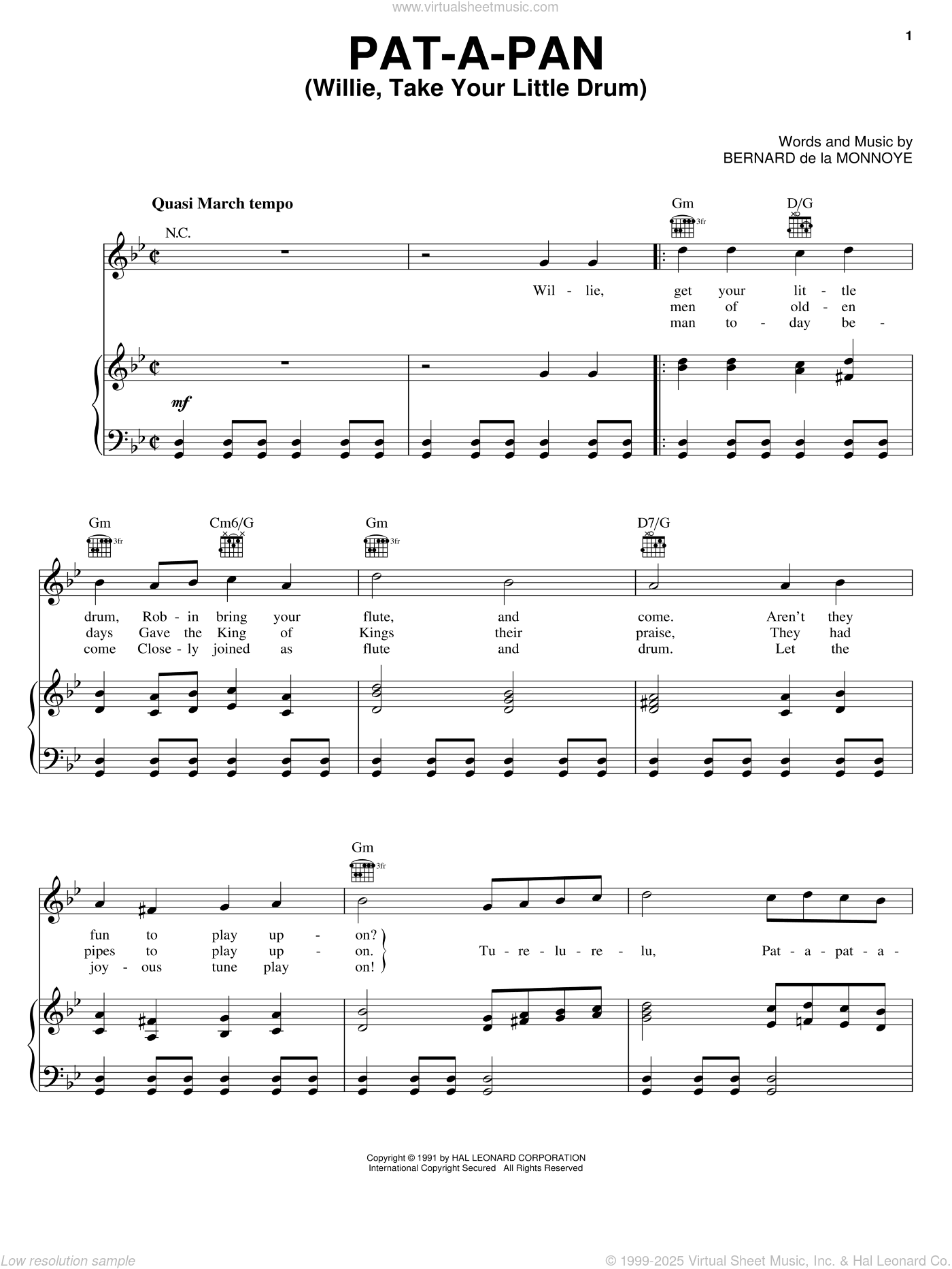 Pat-A-Pan (Willie, Take Your Little Drum)