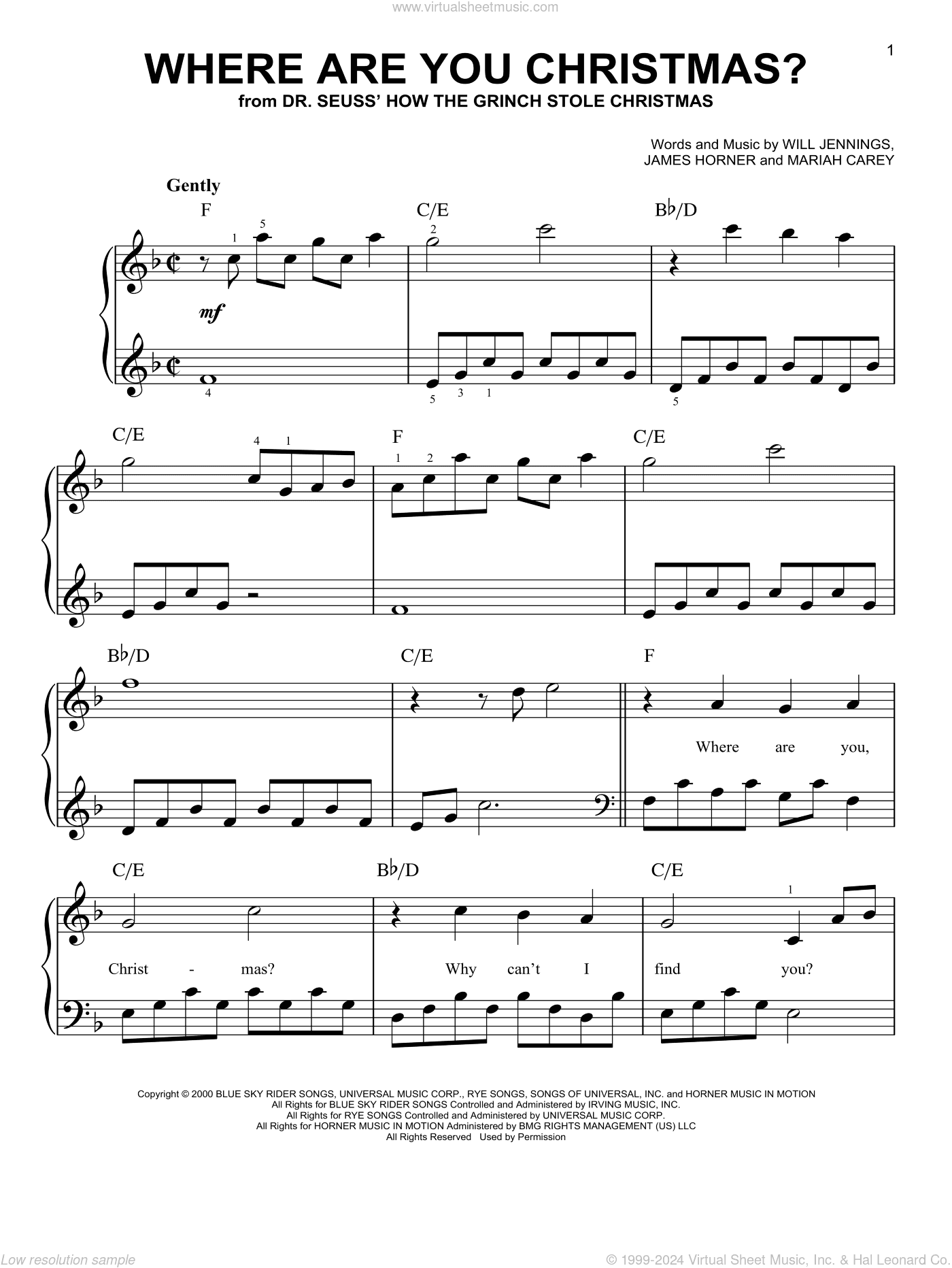 Where Are You Christmas? (from How The Grinch Stole Christmas)