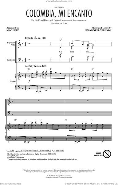 Colombia, Mi Encanto (from Encanto) (arr. Mac Huff)