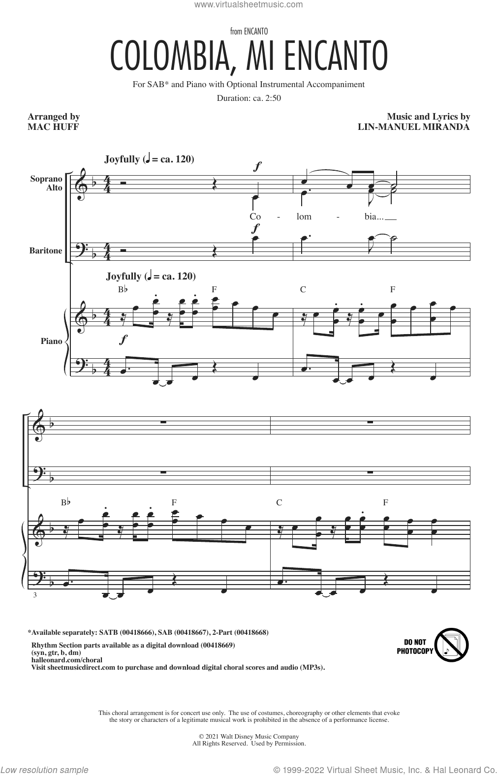 Colombia, Mi Encanto (from Encanto) (arr. Mac Huff)
