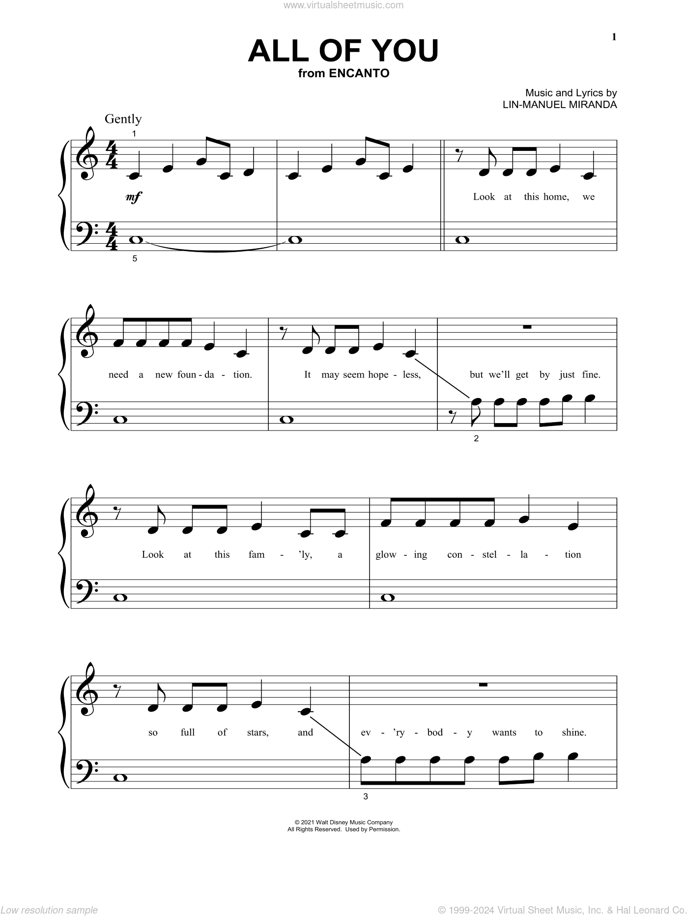 All Of You (from Encanto), (beginner)