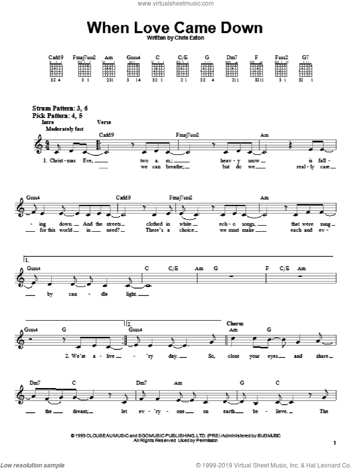 When Love Came Down