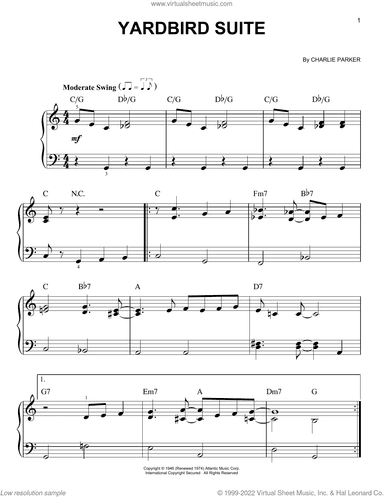 Yardbird Suite, (beginner)
