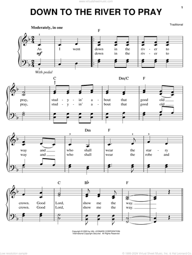 Down To The River To Pray (from O Brother, Where Art Thou?)