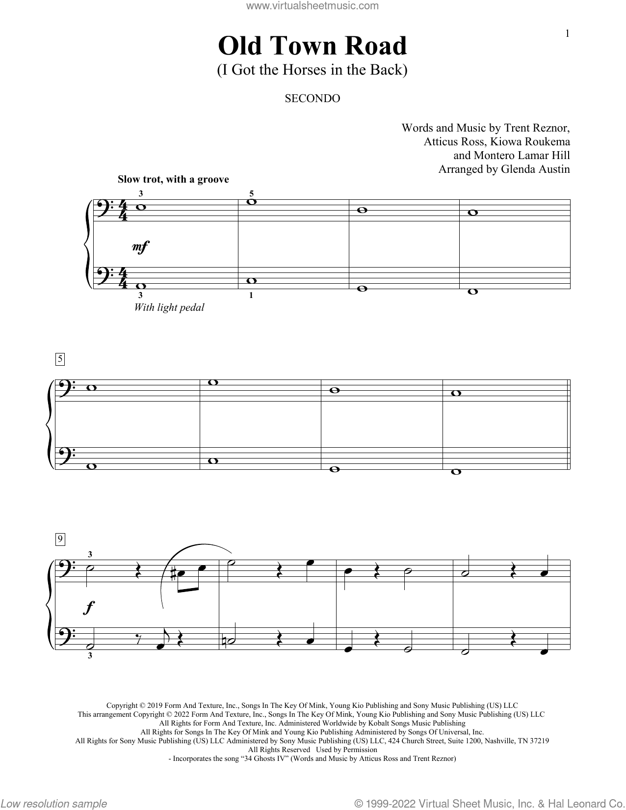 Old Town Road (I Got The Horses In The Back) (arr. Glenda Austin)