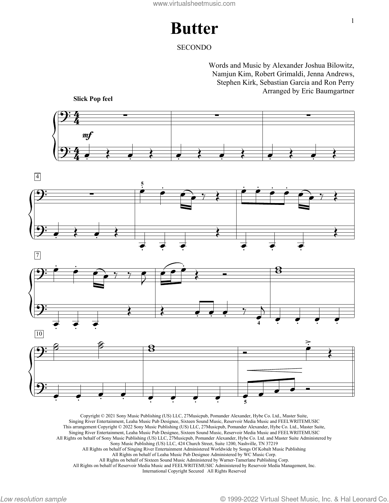 Butter (arr. Eric Baumgartner)