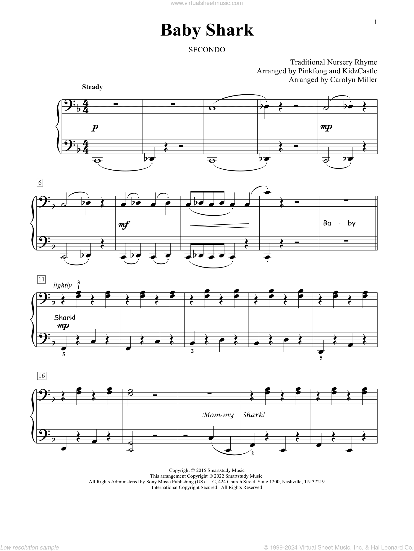 Baby Shark (arr. Carolyn Miller)