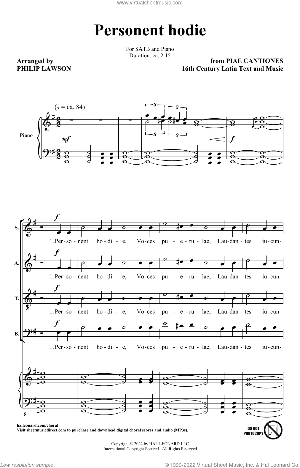 Three Latin Carols (Collection)