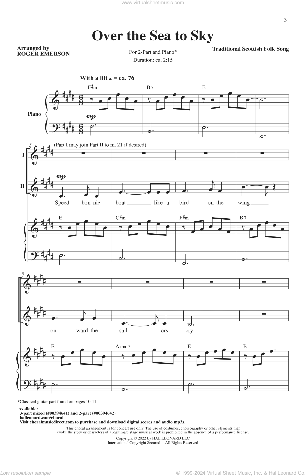 Over The Sea To Skye (arr. Roger Emerson)