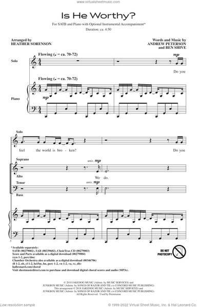 Is He Worthy? (arr. Heather Sorenson)