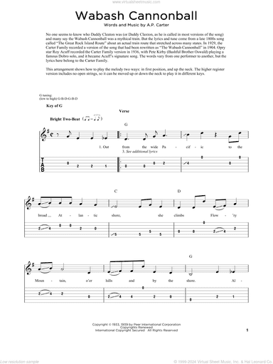 Wabash Cannonball (arr. Fred Sokolow)