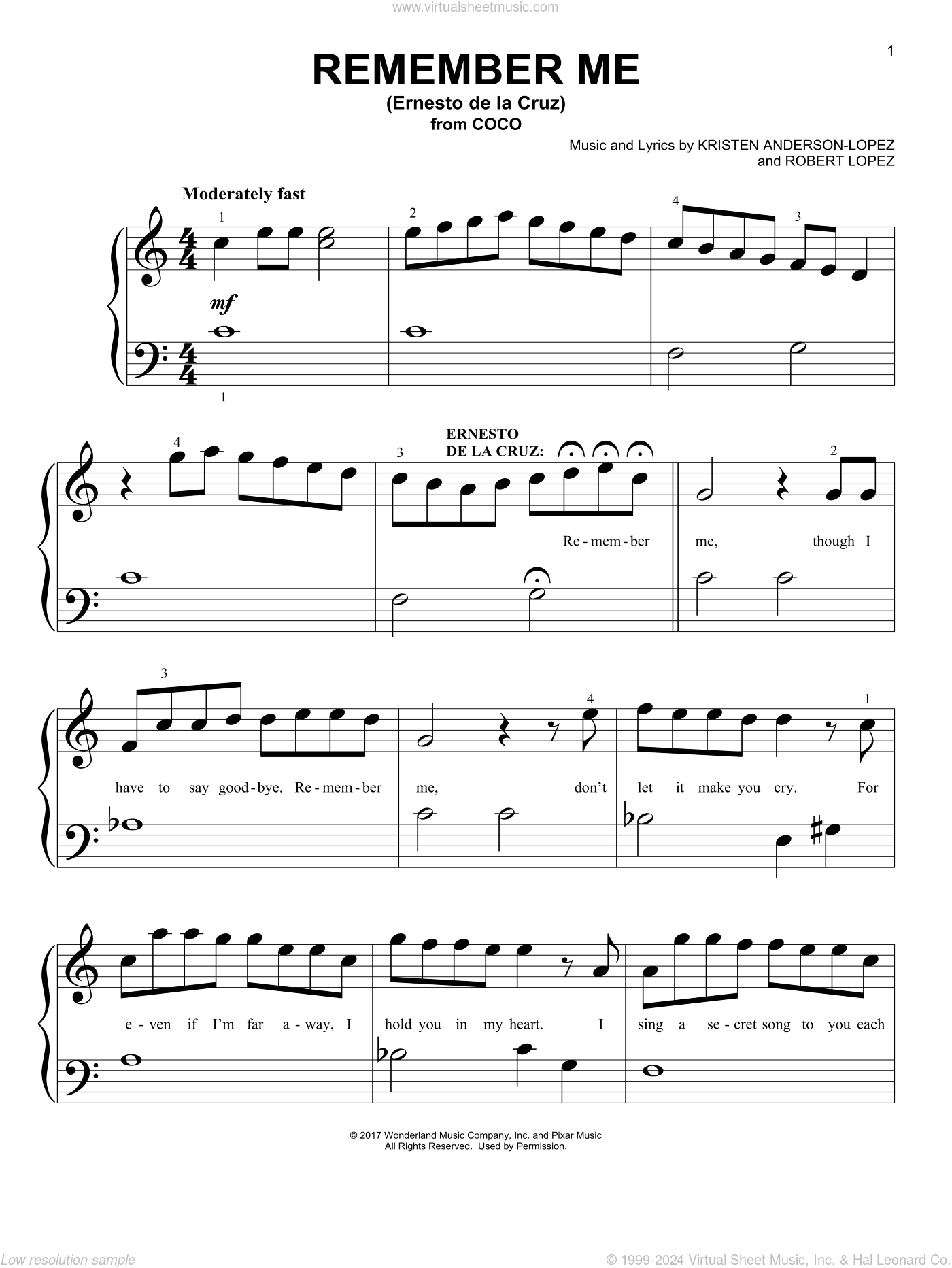 Remember Me (Ernesto de la Cruz) (from Coco)