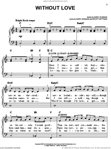 Without Love (from Hairspray)