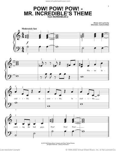 Pow! Pow! Pow! - Mr. Incredibles Theme (from Incredibles 2)