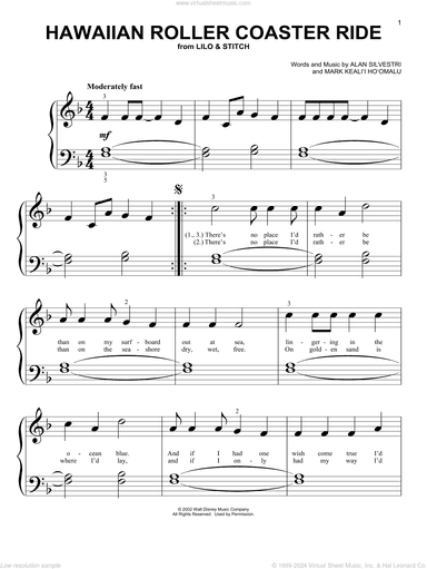 Hawaiian Roller Coaster Ride (from Lilo and Stitch)