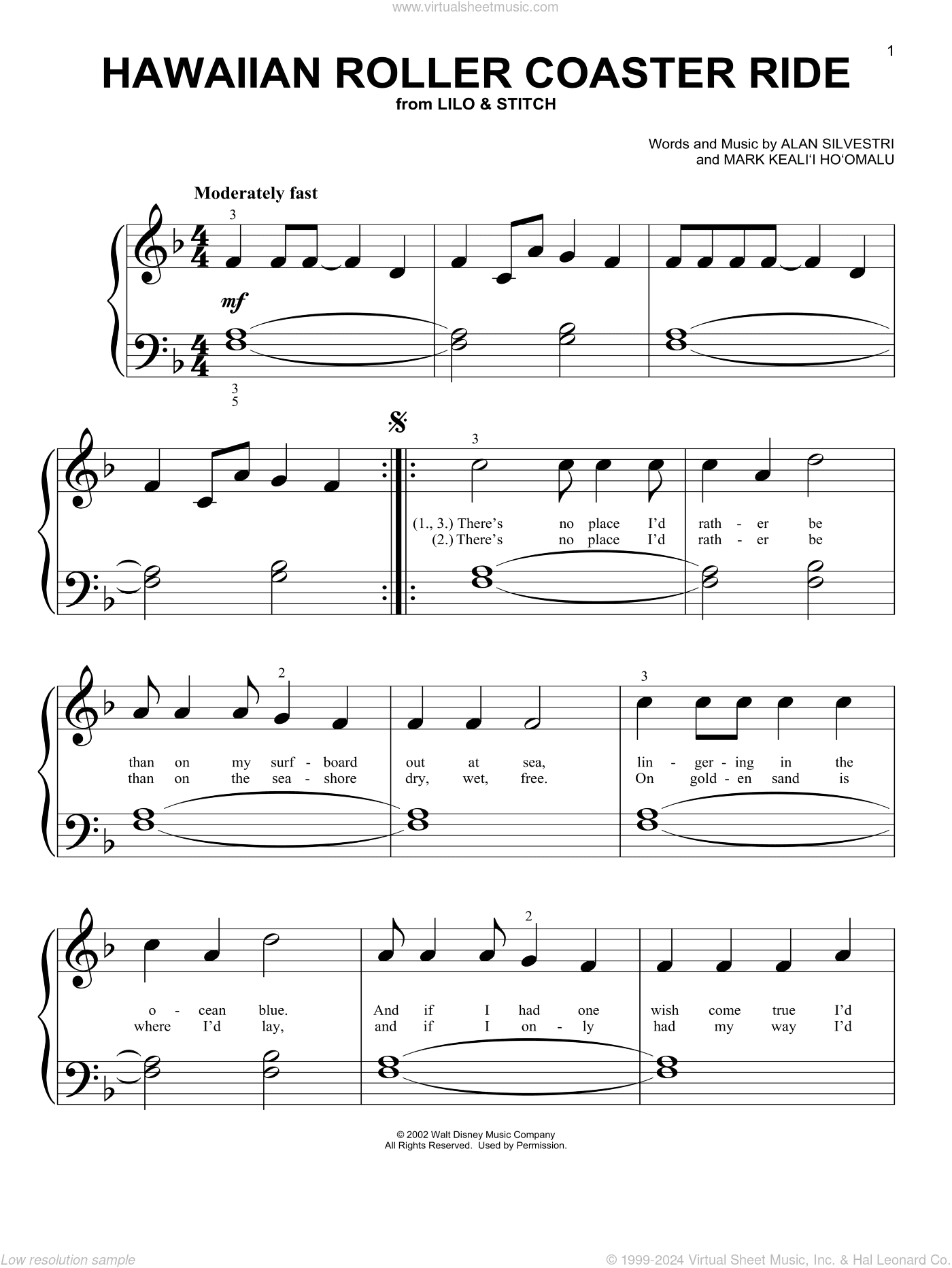 Hawaiian Roller Coaster Ride (from Lilo and Stitch)