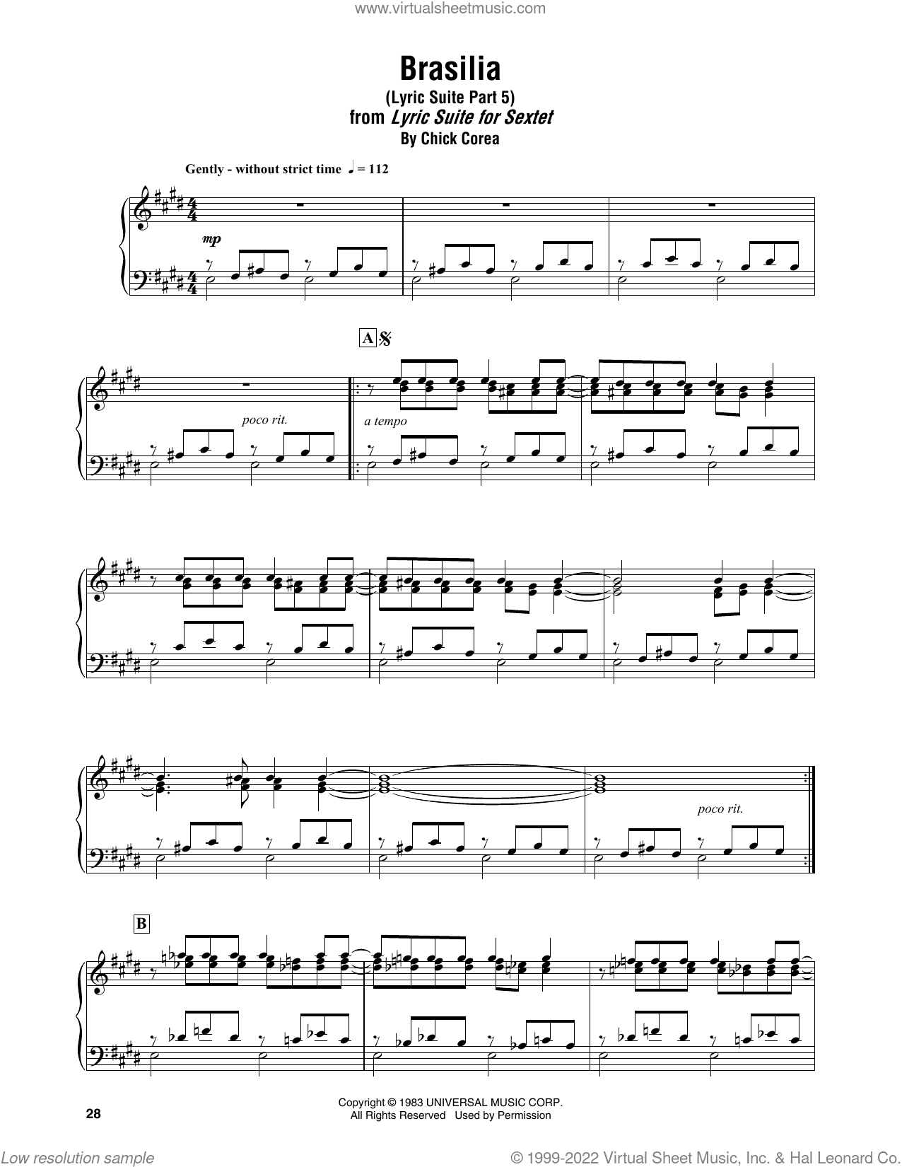 Brasilia (Lyric Suite Part 5)