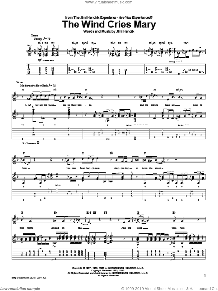 The Wind Cries Mary