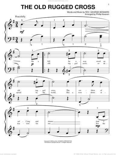 The Old Rugged Cross (arr. Phillip Keveren)