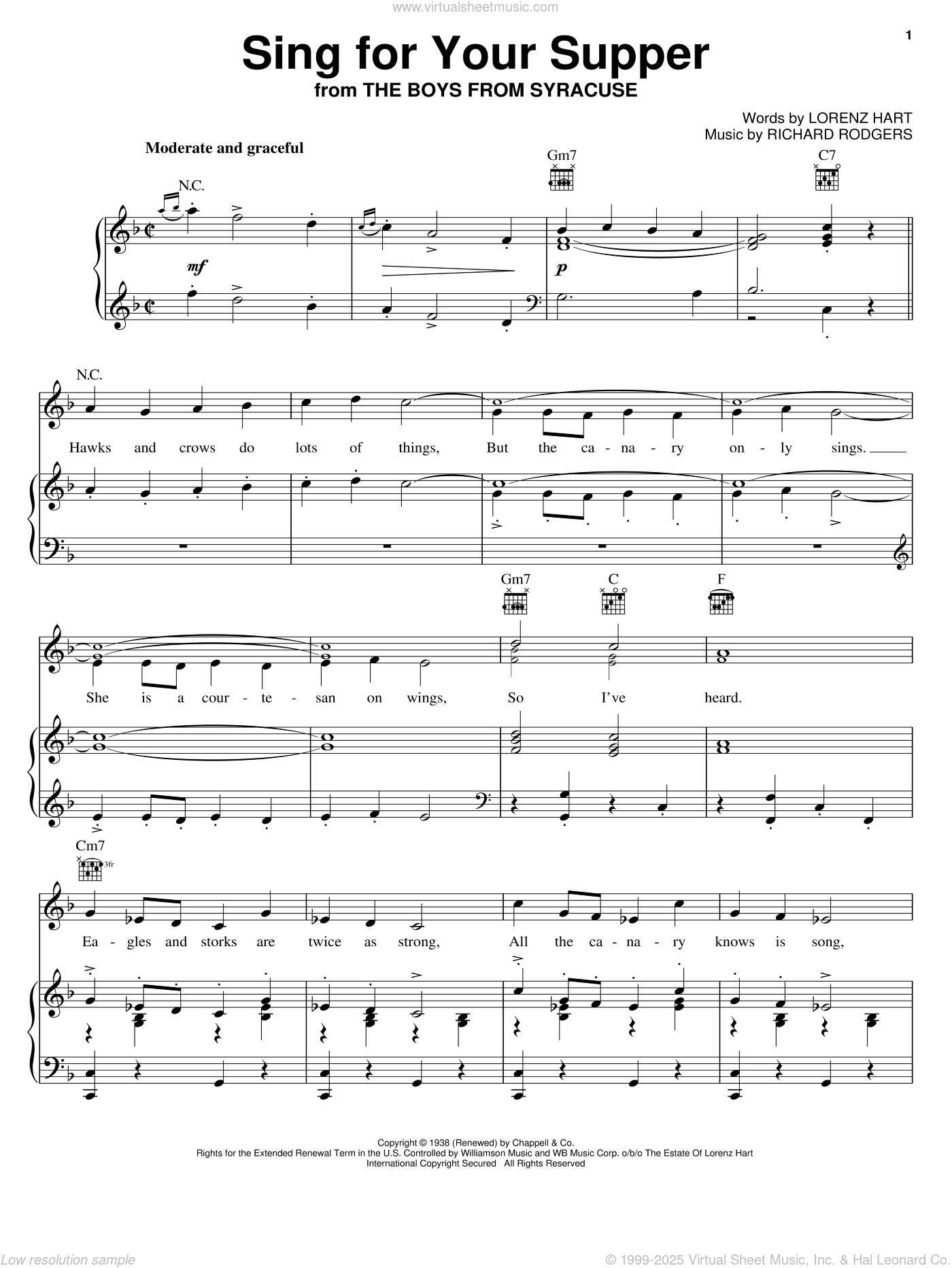 Sing For Your Supper