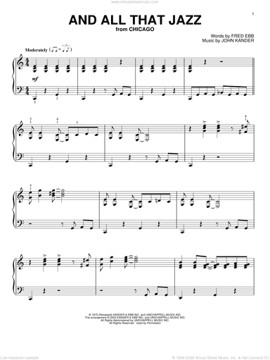 And All That Jazz, (intermediate)