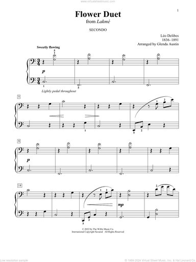 Flower Duet (from Lakme) (arr. Glenda Austin)