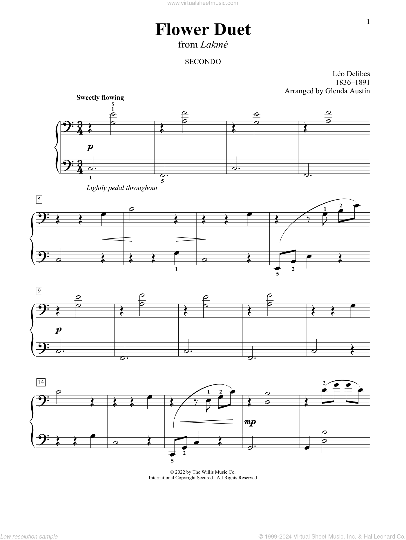 Flower Duet (from Lakme) (arr. Glenda Austin)