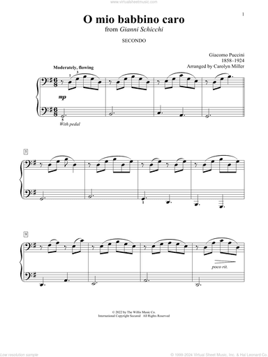 O mio babbino caro (from Gianni Schicchi) (arr. Carolyn Miller)