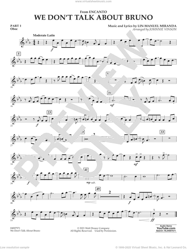 We Don't Talk About Bruno (from Encanto) (arr. Vinson)