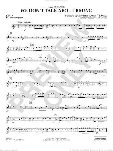 We Don't Talk About Bruno (from Encanto) (arr. Vinson)