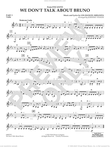 We Don't Talk About Bruno (from Encanto) (arr. Vinson)