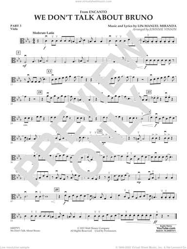 We Don't Talk About Bruno (from Encanto) (arr. Vinson)
