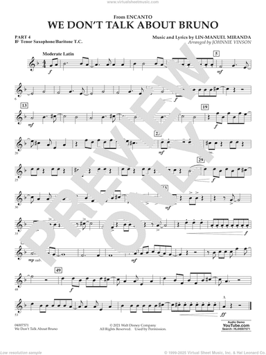 We Don't Talk About Bruno (from Encanto) (arr. Vinson)