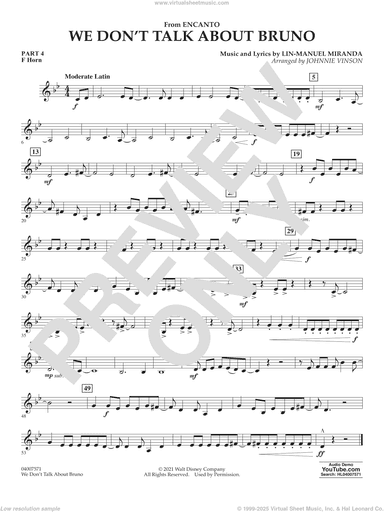 We Don't Talk About Bruno (from Encanto) (arr. Vinson)