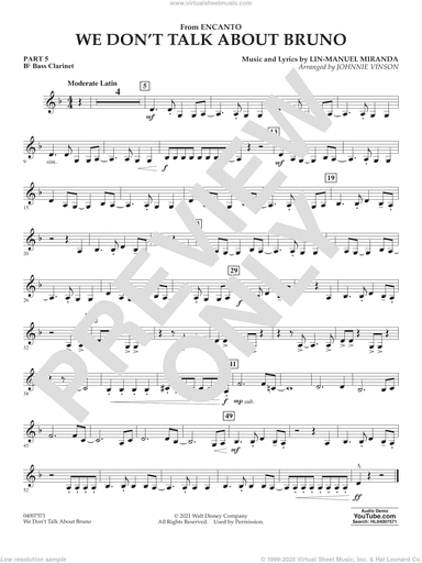 We Don't Talk About Bruno (from Encanto) (arr. Vinson)