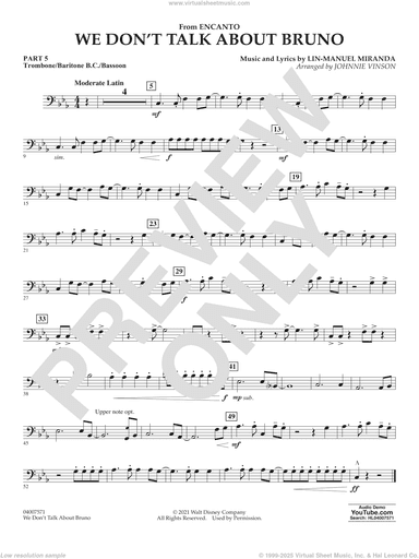 We Don't Talk About Bruno (from Encanto) (arr. Vinson)
