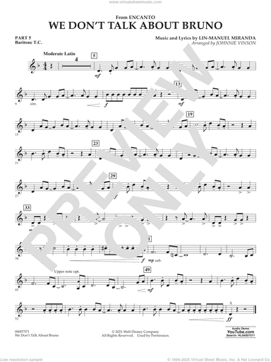We Don't Talk About Bruno (from Encanto) (arr. Vinson)