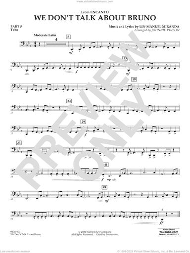 We Don't Talk About Bruno (from Encanto) (arr. Vinson)