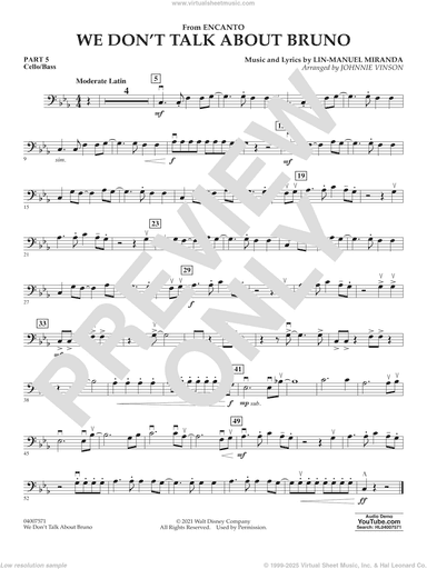 We Don't Talk About Bruno (from Encanto) (arr. Vinson)
