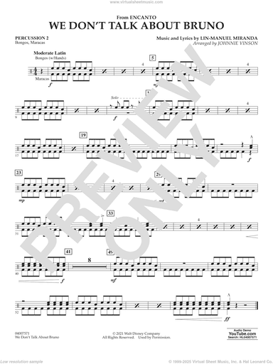We Don't Talk About Bruno (from Encanto) (arr. Vinson)
