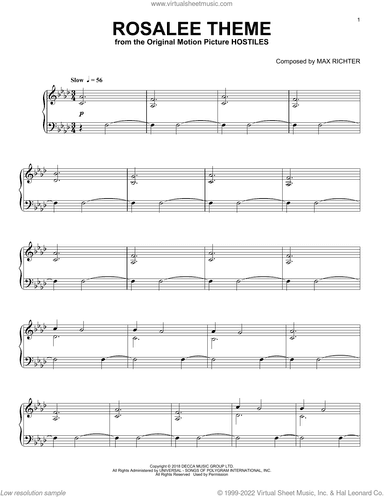 Rosalee Theme (from Hostiles)
