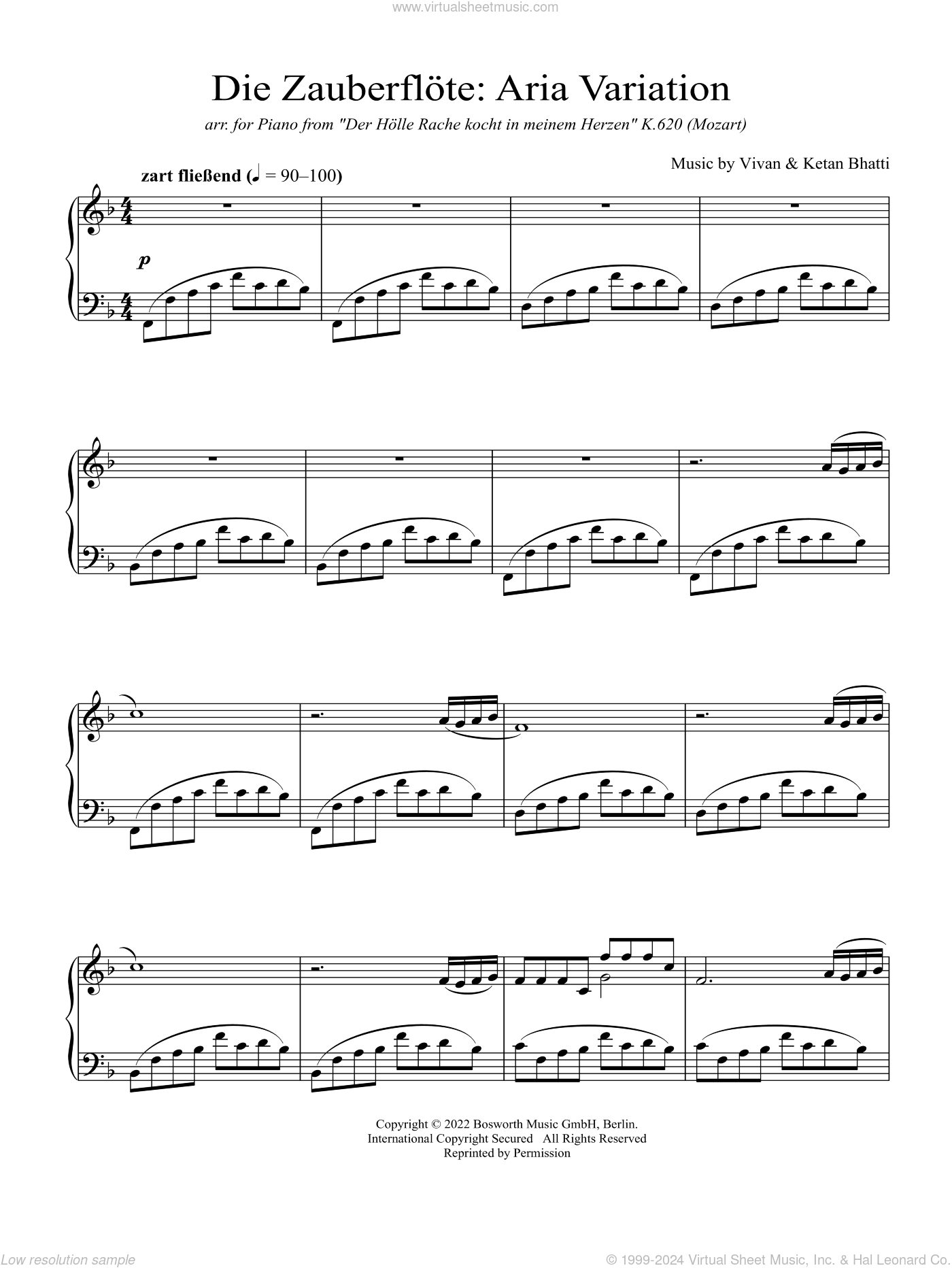Die Zauberflote: Aria Variation