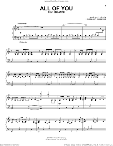 All Of You (from Encanto), (intermediate)