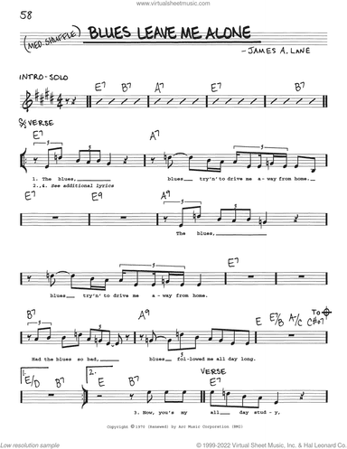 Blues Leave Me Alone