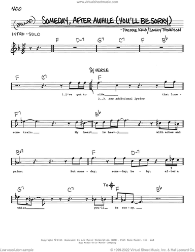 Someday, After Awhile (You'll Be Sorry)